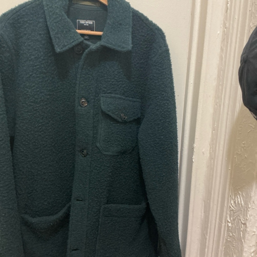 Todd Snyder Boucle Chore Jacket Wool Blend Size L